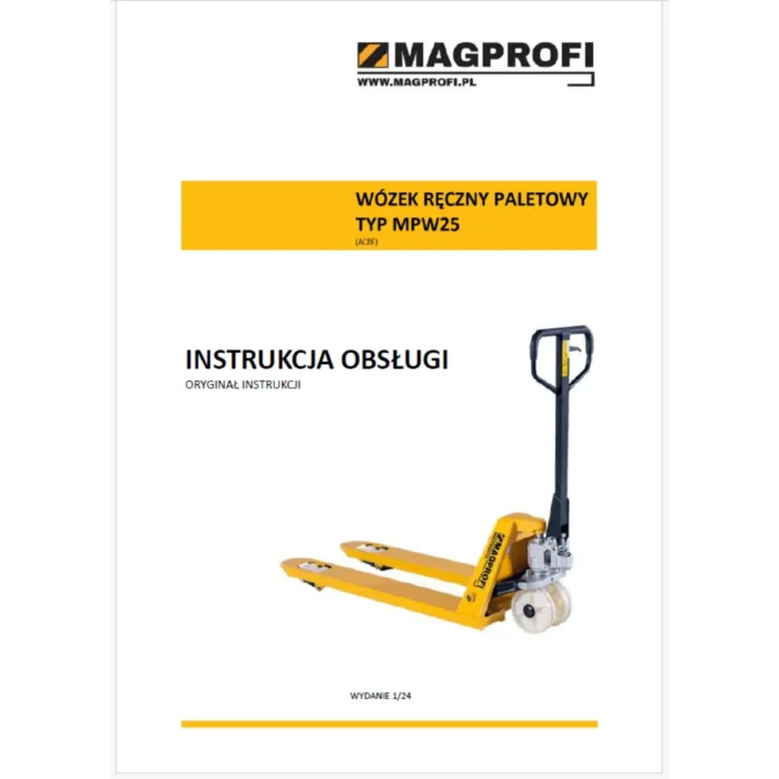 INSTRUKCJA Paleciak ręczny na instrukcji obsługi