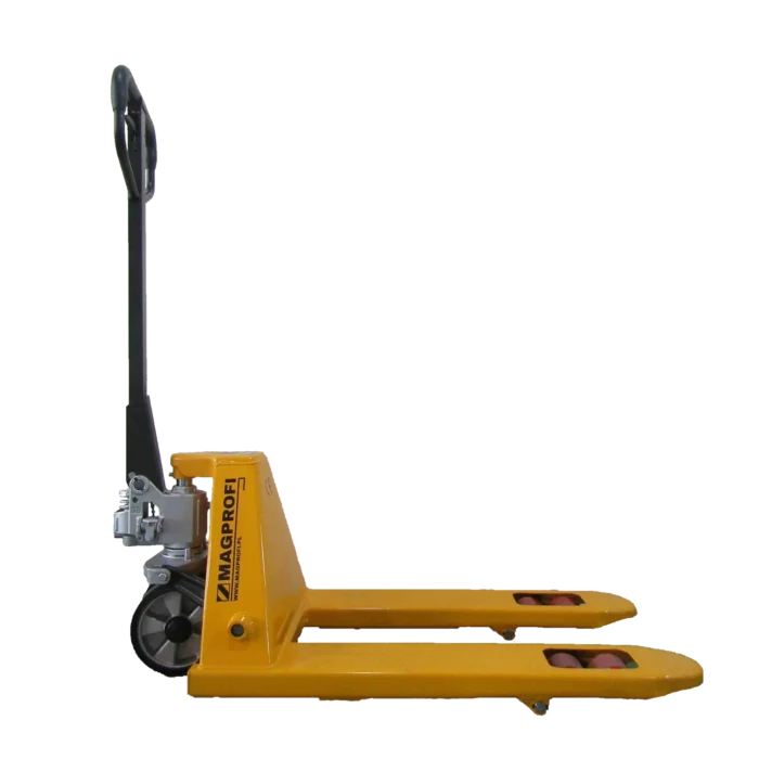 Wózek paletowy MPW25G/800 Paleciak krótki widok z boku