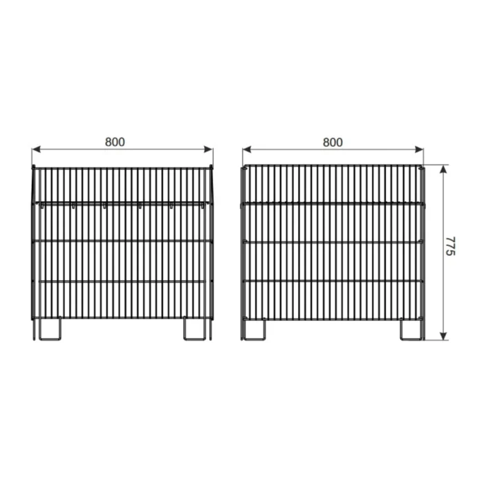3 kosz metalowy z wymiarami