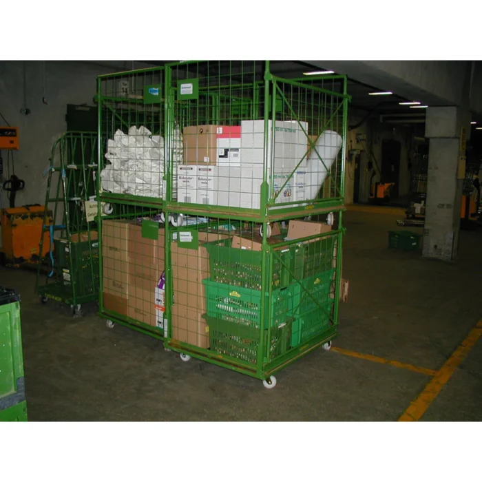 Quadro-Corlette-Einsatz-1 wózek magazynowy składany na drobnice