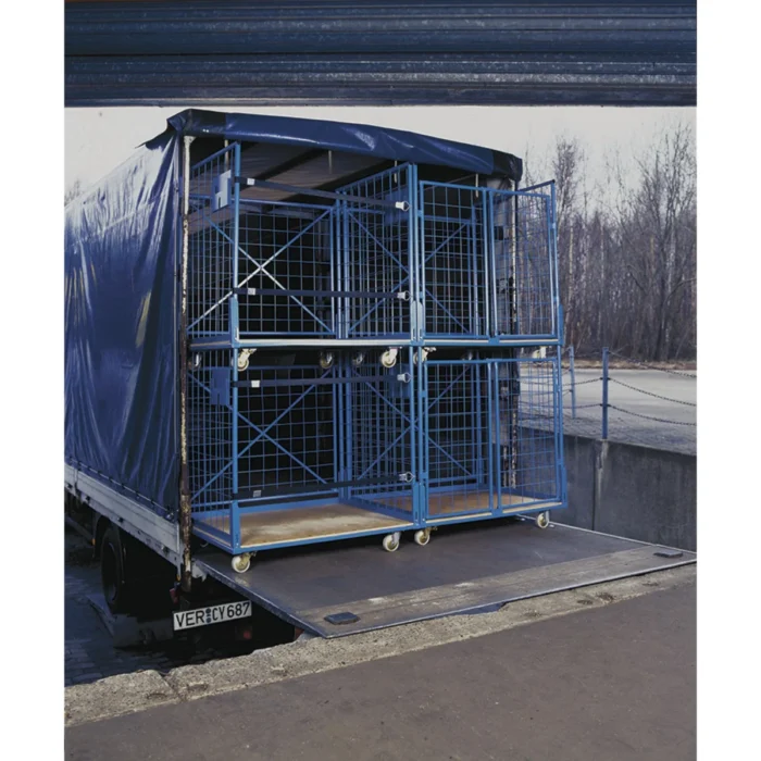 Quadro-Corlette-Einsatz-5 wózek magazynowy składany w stos