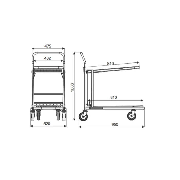 Wymiary png Wózek transportowy wymiary